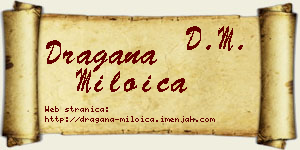 Dragana Miloica vizit kartica